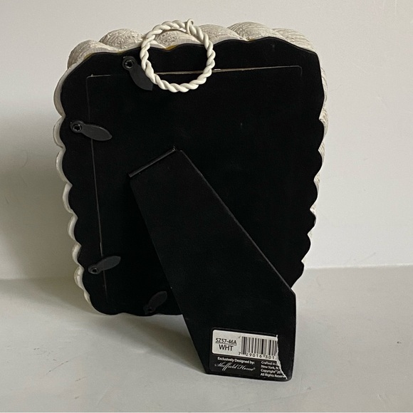 Rope Frame Sheffield Home Nautical Resin White Twisted 4 X 6 Photo Beach EUC - Picture 4 of 16